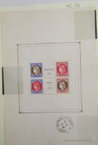 Stamps of France: Mini sheet from International Philatelic Exhibition, PEXIP, Paris, event