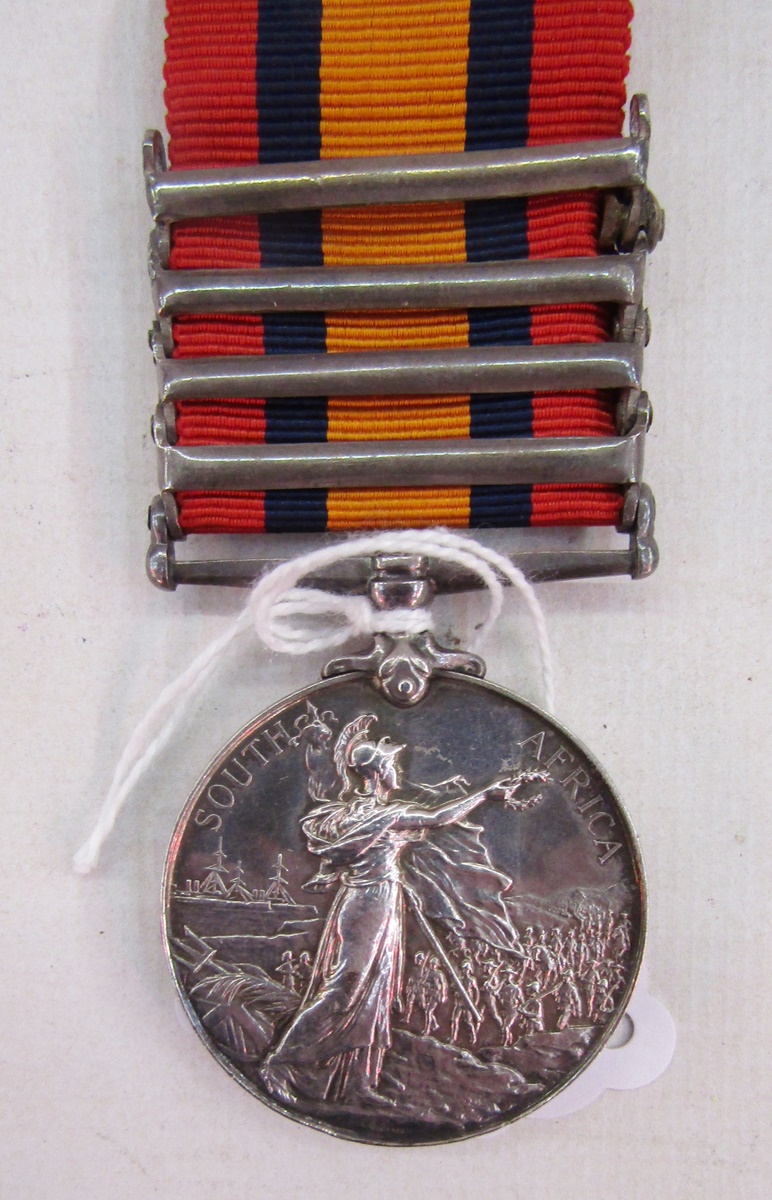 Boer War Queens South Africa medal with South Africa 1901, Belfast, Laing's Nek and Relief of - Image 2 of 4