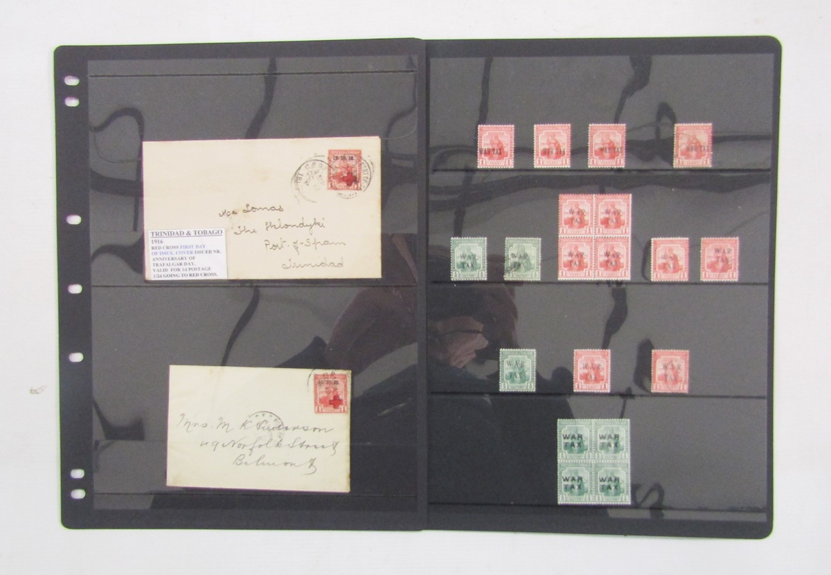 Trinidad & Tobago stamps: QV-QEII mint & used 20-page collection in black Hagner album including - Image 6 of 11