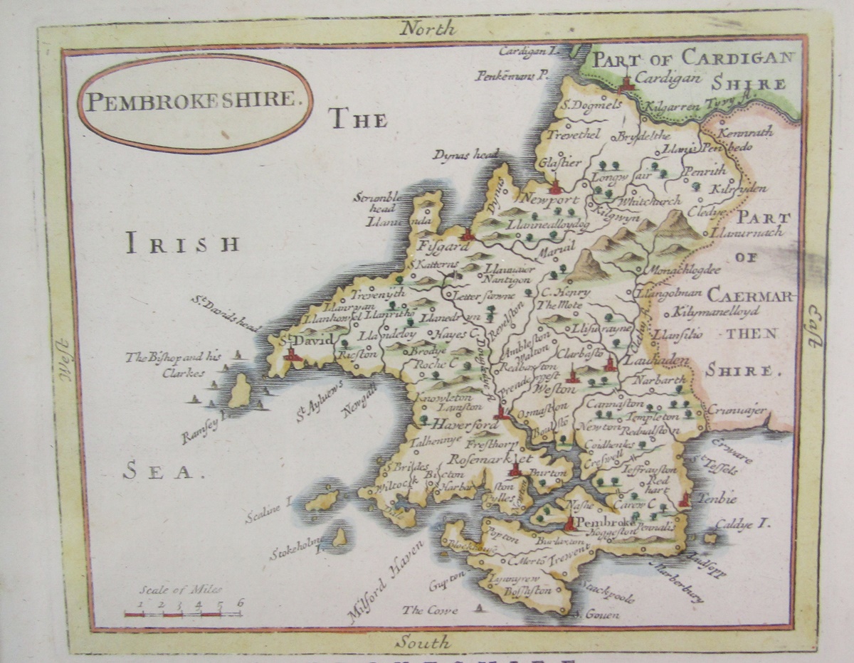 John Speed (1552-1629), pocket-sized/miniature partially coloured map of 'Darbyshire' accompanied by - Image 3 of 7