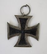 WWI German Iron Cross together with a WWI German officer's sword to the regiment number 2.