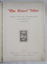 The Times Survey Atlas of the World, JG Bartholomew, 1922, two volumes (poor condition). Quantity