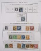 Stamps of France: Five volume collection, mint and used, in high quality, purposed “Album de