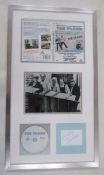 'The Plank' montage including DVD and Eric Sykes' signature, framed, 70cm x 40cm, and 'The Plank'