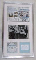 'The Plank' montage including DVD and Eric Sykes' signature, framed, 70cm x 40cm, and 'The Plank'