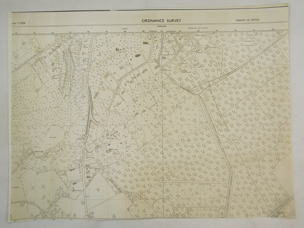 Four ordnance survey maps of Surrey: Lower Bourne, Surrey, Surrey Dockenfield, Peper Harrow, Kent - Image 3 of 8