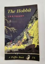Tolkien, J.R.R. " The Hobbit" a Puffin Book, published by Penguin 1961, limp pictorial covers,