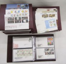 GB Stamps: 1967-2016 cover collection in 8 Royal Mail maroon albums of mostly typed address,