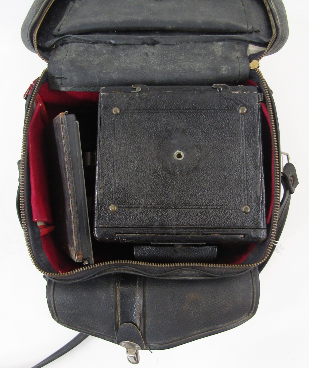 Early 20th century Sands Hunter & co Ensign Popular reflex camera, patent 15548-08, with Carl - Image 2 of 8