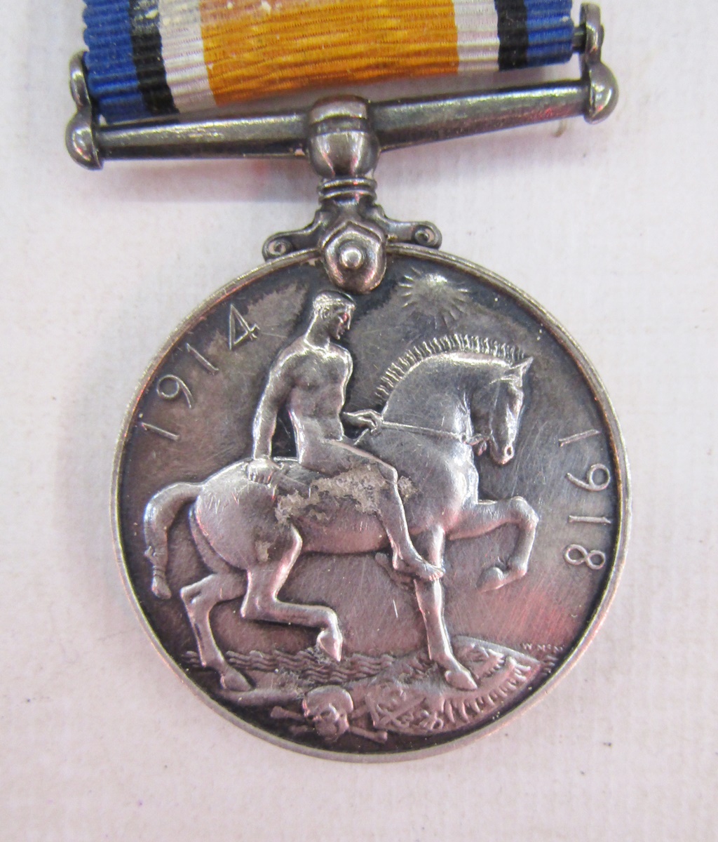 WWI George V military medal, war medal and victory medal, named to '5-26471.L.Cpl.J.Thompson.11/ - Image 4 of 6