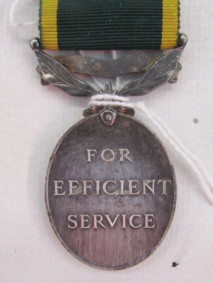 WWII George VI territorial medal, named to '5.5186093.Pte.C.Hambling.R.A.S.C.', together with WWII - Image 2 of 9