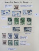 Australian Antarctic Territory/Antarctica stamps: mint and used collection in well written-up, 140