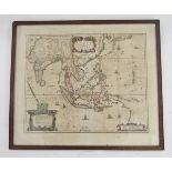 Map - Henricus Hondius (1597-1651), hand-coloured map - ‘India quae Orientalis dicitur et Insulae