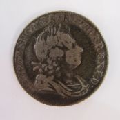 George 1st 1723 shilling, first laureate and draped bust right, reserve SSC in angles