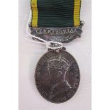 WWII George VI territorial medal, named to '5.5186093.Pte.C.Hambling.R.A.S.C.', together with WWII