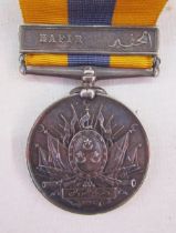 Queens Sudan medal 1899, named to '4038.Pte.J.Palmer.1/N.Staff.R', Khedives Sudan medal 1896-1908,