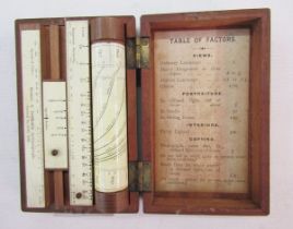 An antique Hurter & Driffield's Actinograph photographic exposure calculator, c1900, contained in