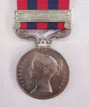 Victorian India general service medal with Persia clasp, named to 'W.Sloane.64th Foot'.