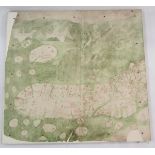 Two reproduction sections of the Gouch map, mounted on board, together with a copy of The Map of