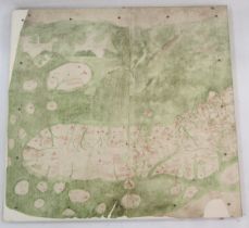 Two reproduction sections of the Gouch map, mounted on board, together with a copy of The Map of
