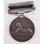 Victorian Egypt medal 1882-89 with Alexandria 11th July clasp, named to 'P.Collins.A.B.H.M.S