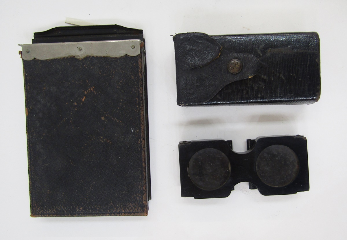 Early 20th century Sands Hunter & co Ensign Popular reflex camera, patent 15548-08, with Carl - Image 6 of 8