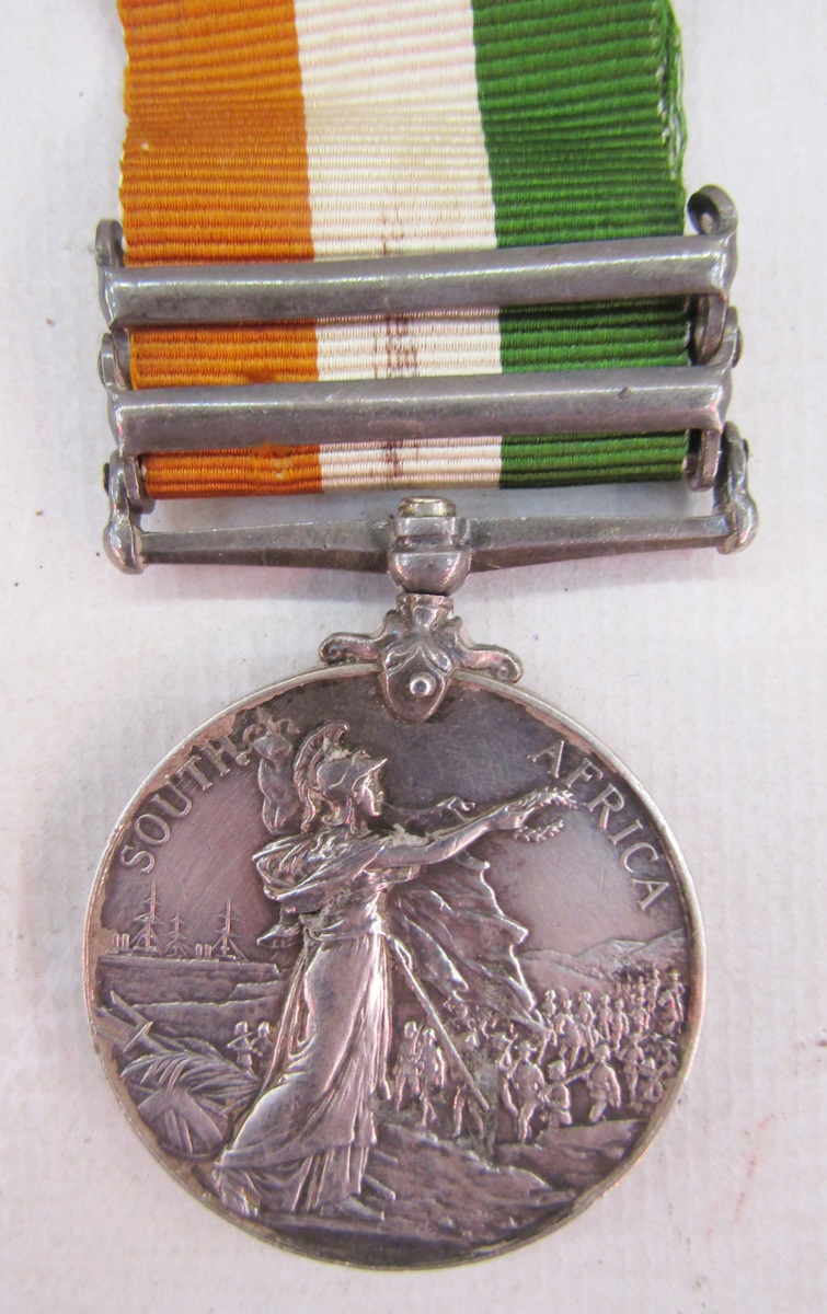 Queens South Africa medal with Belfast, Laing's Nek, Orange Free State and Defence of Ladysmith - Image 2 of 20