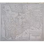 Sebastian Munster, an engraved map of England (German), on its side, titled 'Anglia Engelandt...',