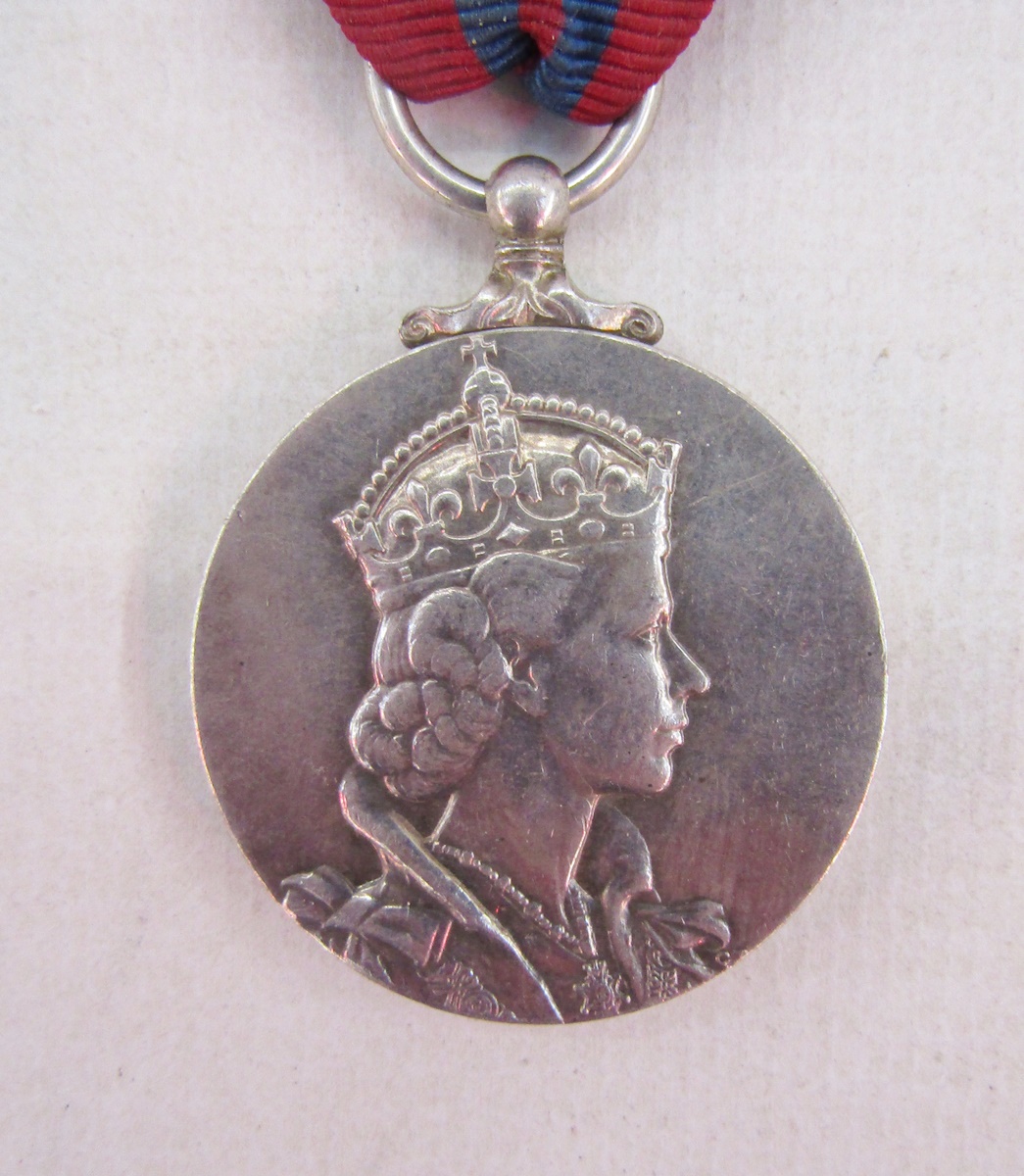 WWII George VI territorial medal, named to '5.5186093.Pte.C.Hambling.R.A.S.C.', together with WWII - Image 7 of 9