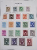 Stamps of Austria & Czechoslovakia. Austrian mint in album from 1945 to 1980s with complete sets