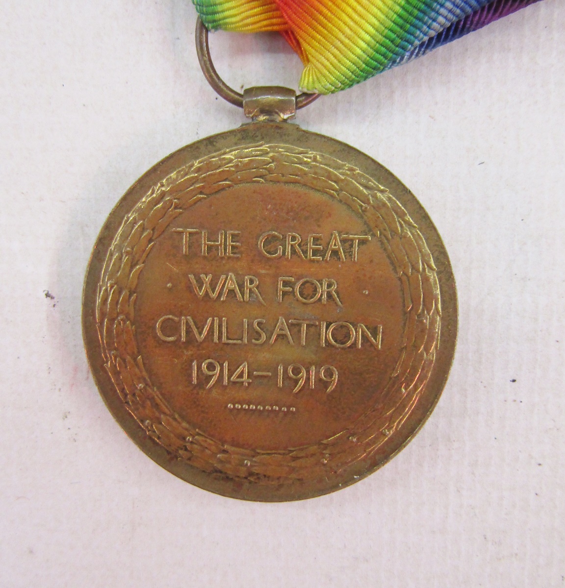 WWI 1914 star, war medal and victory medal, named '8651.Pte.J.Mitchell 1/SCO.RIF', Imperial - Image 3 of 9