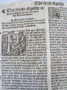 Holy Bible - Note -  we believe the bible is a 1550 version of The Great Bible , printed for