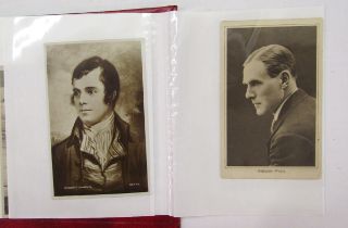 Vintage postcards, 2 albums containing 256 cards viz: 156 Greetings cards, 100 cards with people