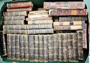 Quantity of antiquarian bindings to include Scott's Prose Works,  Robert Cadell, engraved frontis