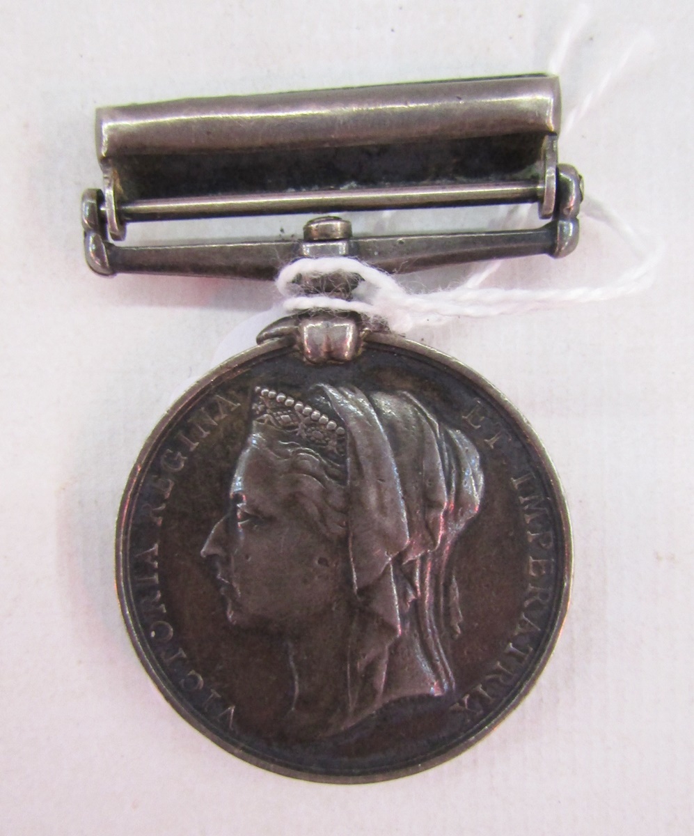 Victorian Egypt medal 1882-89 with Alexandria 11th July clasp, named to 'P.Collins.A.B.H.M.S - Image 6 of 8