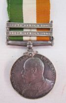 Queens South Africa medal with Belfast, Laing's Nek, Orange Free State and Defence of Ladysmith