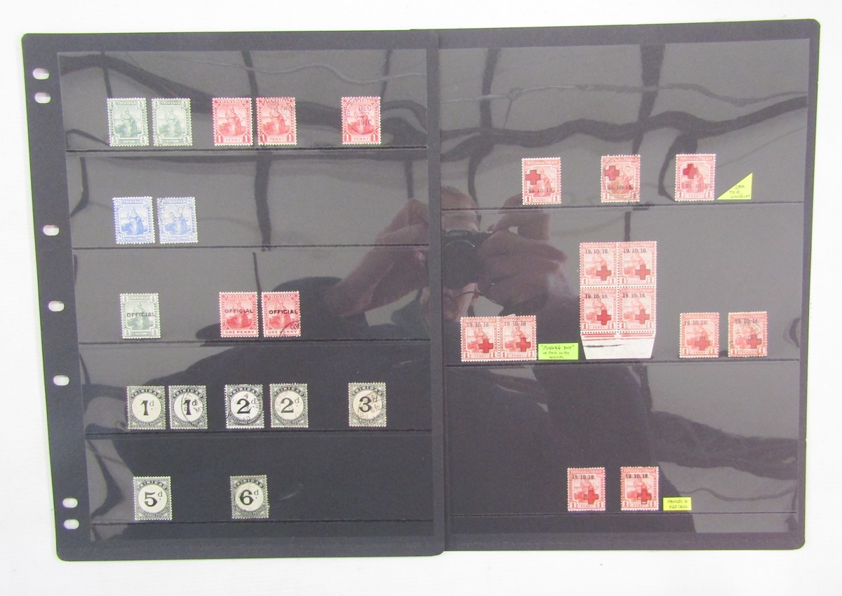 Trinidad & Tobago stamps: QV-QEII mint & used 20-page collection in black Hagner album including - Image 5 of 11