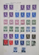 GB Stamps: Bag of 5 albums and loose pages mostly QEII pre-decimal and decimal mint and used, FV £