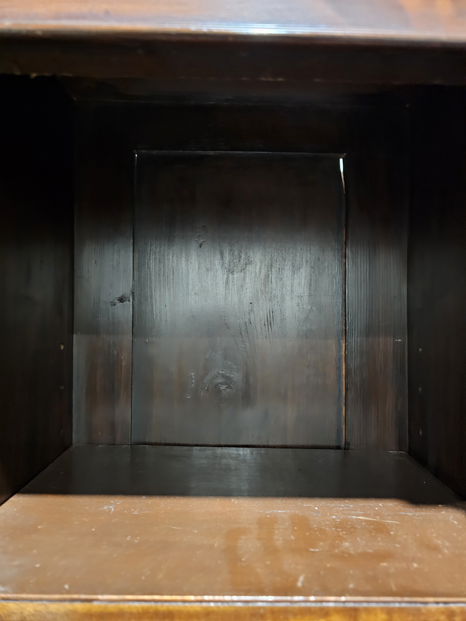 Early 20th century mahogany breakfront library bookcase, the moulded cornice above astragal glazed - Image 9 of 18