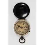 First World War period compass by Negretti & Zambra of military type, stamped to reverse, with