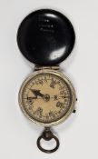 First World War period compass by Negretti & Zambra of military type, stamped to reverse, with