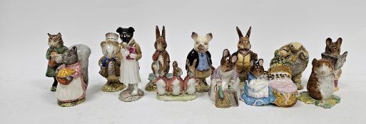 Collection of Beswick Beatrice Potter figures including 'Hunca Munca', 'Goodie Tiptoes', 'Flopsy,