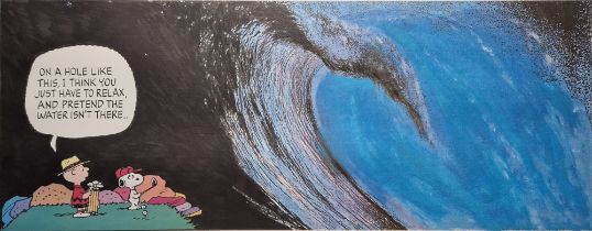 After Charles M. Schulz (1922-2000) Colour lithograph "The Wave", depicting Charlie Brown and Snoopy