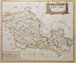 Robert Morden (1650-1703) Later-coloured map of Berkshire, printed by Abel Swale and Awnsham and