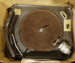 Early Garrard automatic record changer/turntable, model no. RC-80, for building into a cabinet, in