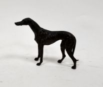 Austrian cold painted bronze model of a greyhound in the manner of Franz Bergman, unmarked, 8cm high