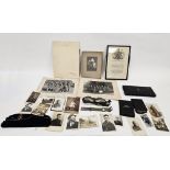 Collection of military portrait photographs, WWI and WWII to the 1950's, a pair of WWII RAF pilot'