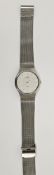Skagen (Denmark) gentleman's wristwatch, with stainless steel strap, warranty dated 2007, model