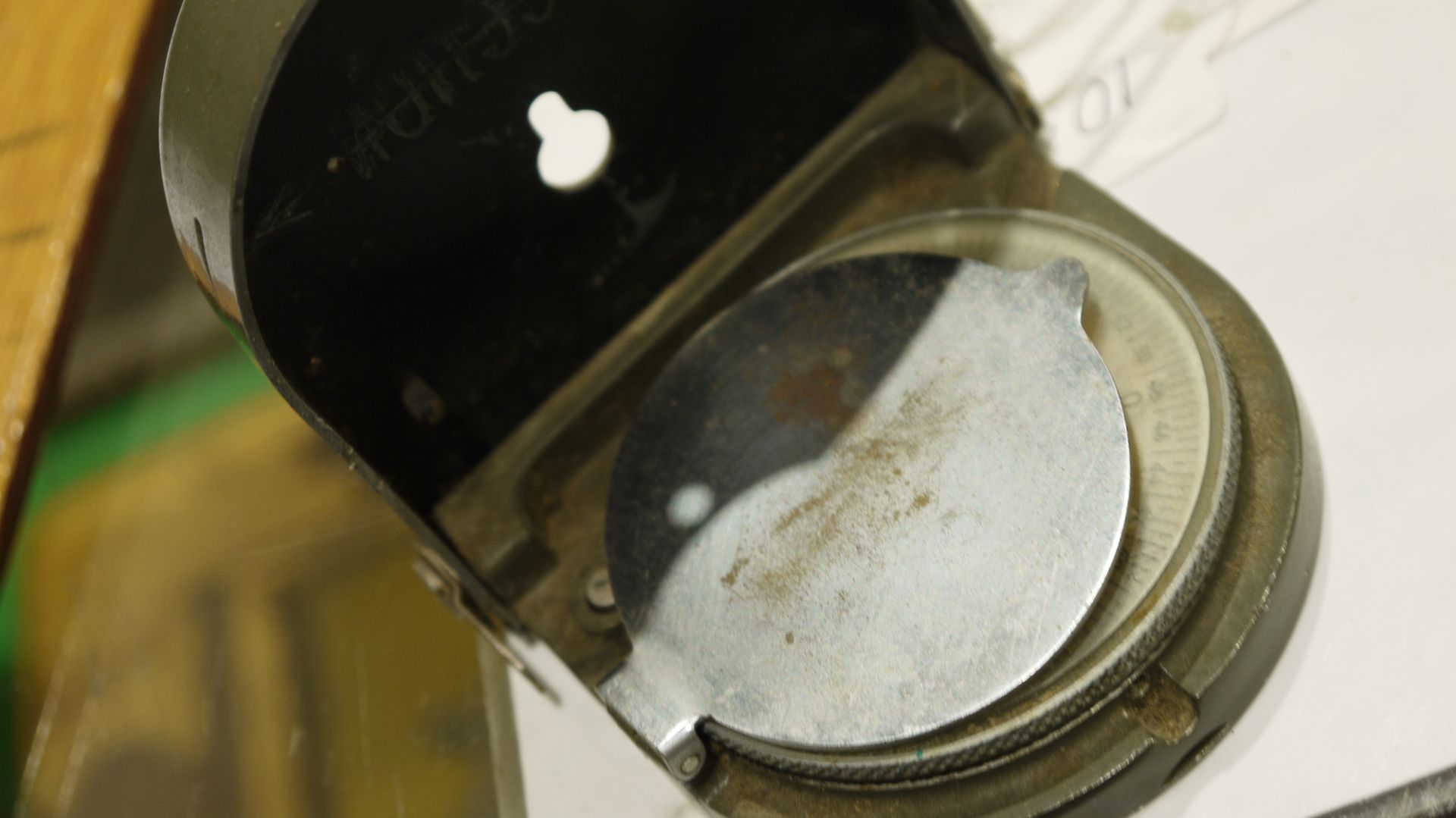 German 'Original Bezard' 1940s pocket compass in military style case and a U.S. military issue - Image 9 of 11