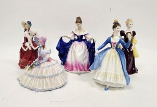 Collection of Royal Doulton figures of ladies comprising 'Daydreams' HN1731, 'Christmas Morn'